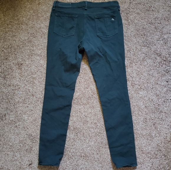 rag & bone Denim - Rag & Bone Forest Green legging jean 32
